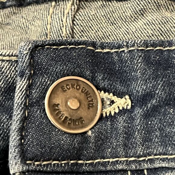 VTG Ecko Unltd Jeans Mens 36x28 Blue Straight Baggy Streetwear Skater Denim - Picture 9 of 14